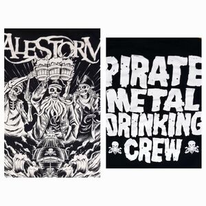 Alestorm Pirate Metal Drinking Crew Concert t-shirt heavy metal rubber duck